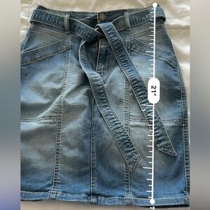 Knox Rose Blue Denim Mini Skirt